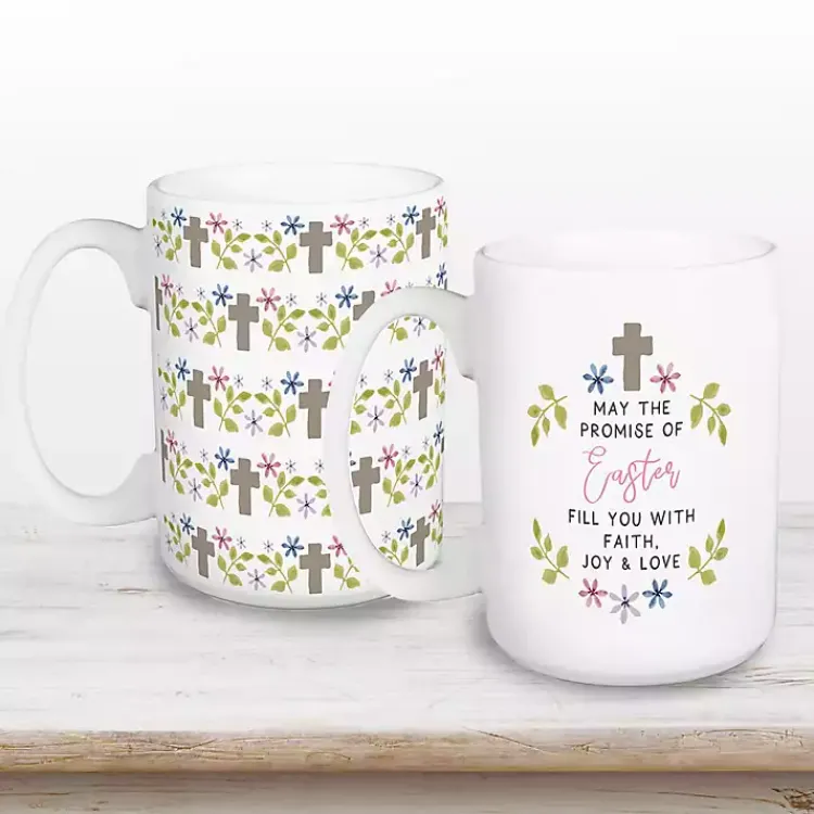 Hot The Promise of Easter Mugs, Set of 2 Easter Decorations