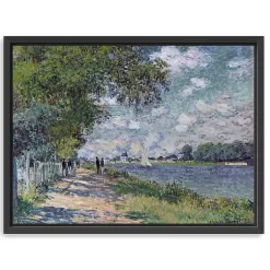Kirklands Home Canvas Art|The Seine at Argenteuil Framed Canvas Art Print