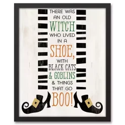 Hot There Was An Old Witch Halloween Plaque Halloween