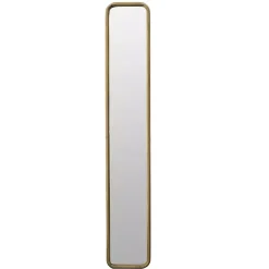 Kirklands Home Decorative Mirrors|Thin Gold Metal Wall Mirror
