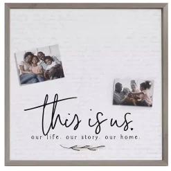 Kirklands Home Wall Plaques|This is Us Framed Magnetic Board Gray