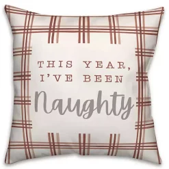 Clearance This Year I've Been Naughty Pillow Christmas Pillows