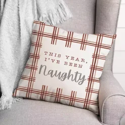 Clearance This Year I've Been Naughty Pillow Christmas Pillows