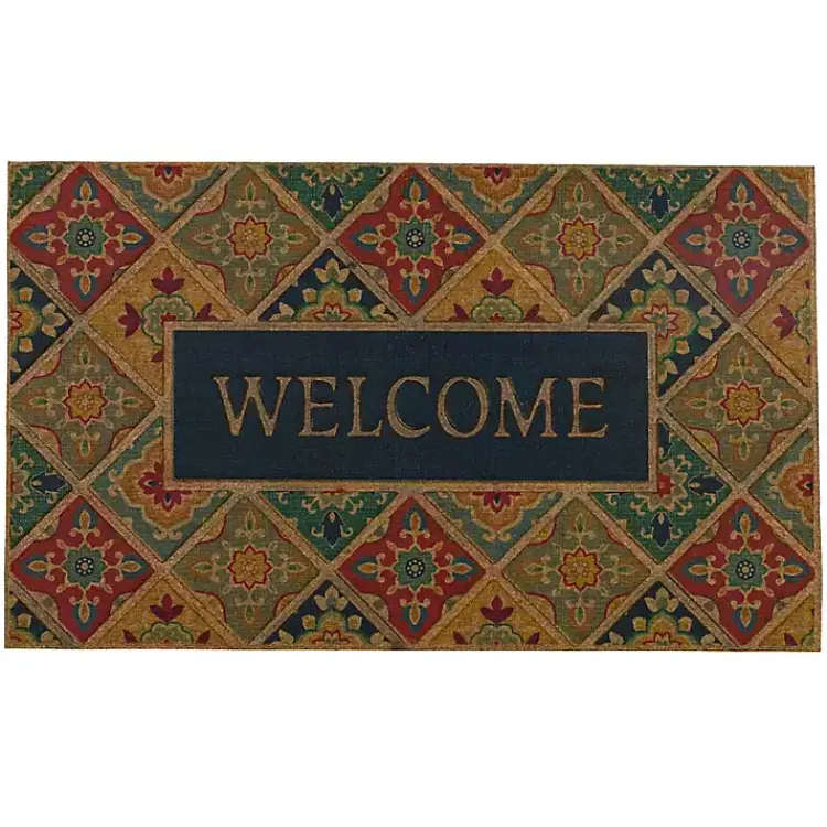 Kirklands Home Doormats|Tile Garden Welcome Doormat