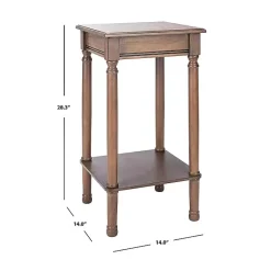 Kirklands Home Accent & End Tables|Tilley Classic Square Accent Table Brown