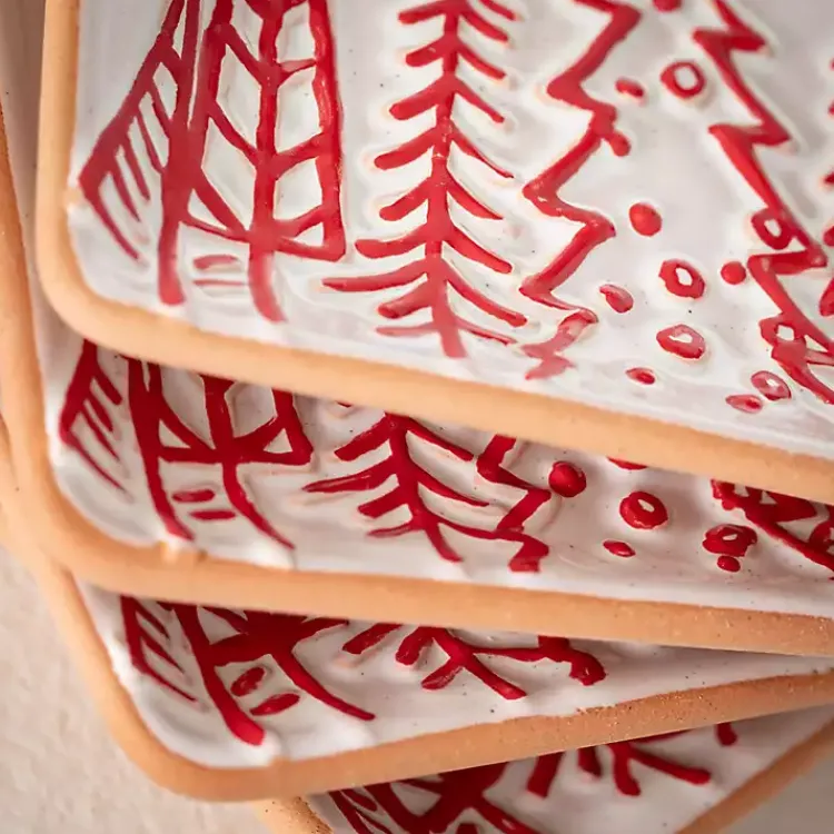 Sale Tis the Season Christmas Snack Plates, Set of 4 Christmas Dining & Entertaining