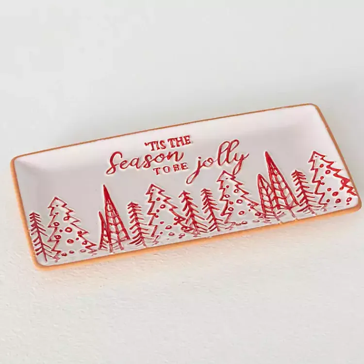 Discount Tis the Season Christmas Serving Platter Christmas Dining & Entertaining