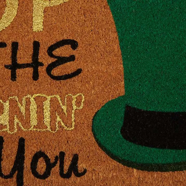 Hot Top O' the Morning to You Doormat St Patricks Day Decorations