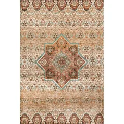 Kirklands Home Area Rugs|Traditional Doreen Medallion Area Rug, 8x11