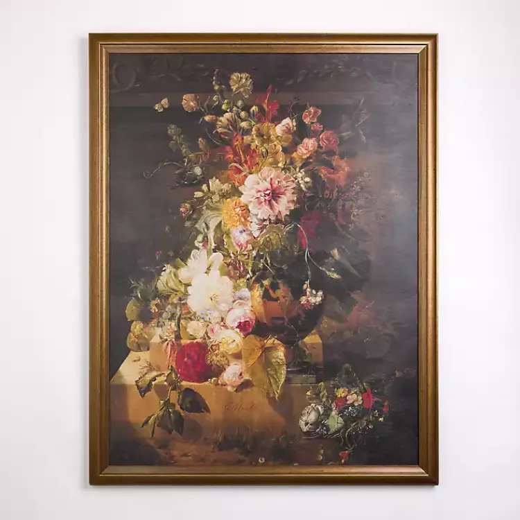 Kirklands Home Framed Art|Traditional Floral Still Life Framed Art Print Multi