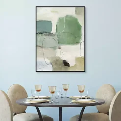 Kirklands Home Canvas Art|Tranquil Green Framed Canvas Art Print