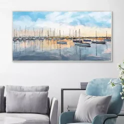 Kirklands Home Canvas Art|Tranquil Harbor Framed Canvas Art Print