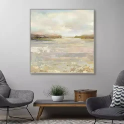 Kirklands Home Canvas Art|Tranquil Terrain Framed Canvas Print, 35x35 in.