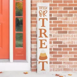 Clearance Trick or Treat Candy Corn Halloween Porch Board Halloween