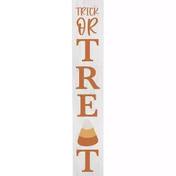 Clearance Trick or Treat Candy Corn Halloween Porch Board Halloween