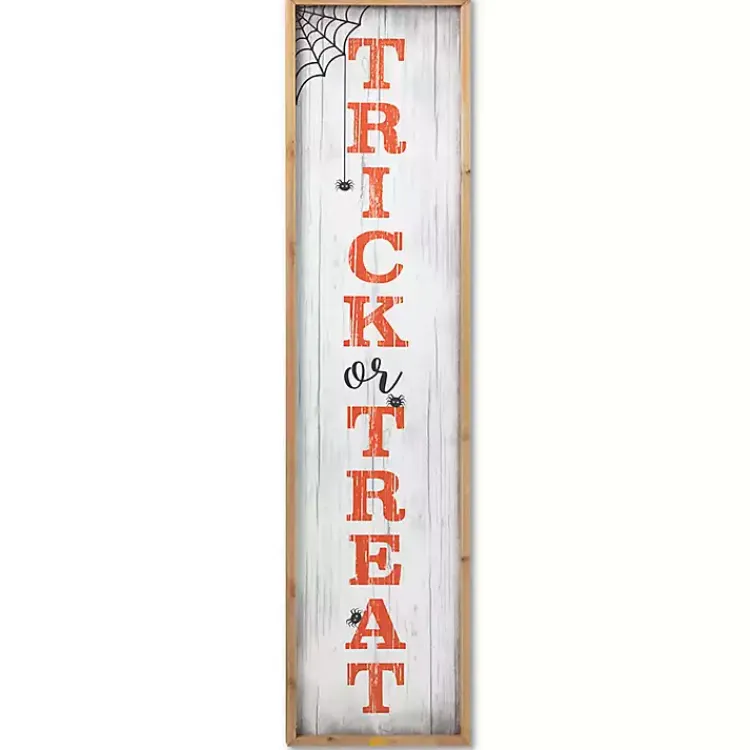 Discount Trick or Treat Halloween Porch Board Halloween