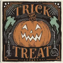 New Trick or Treat Jack O' Lantern Canvas Art Print Halloween