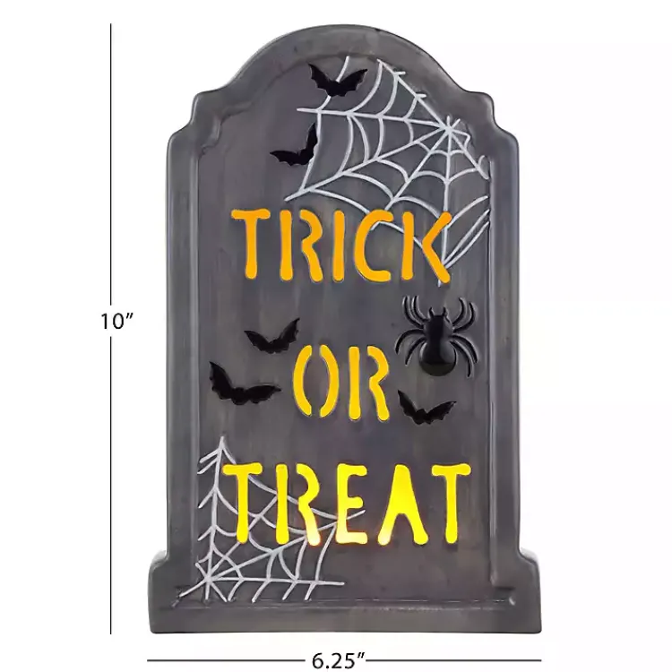 Hot Trick or Treat LED Tombstone Decoration Halloween