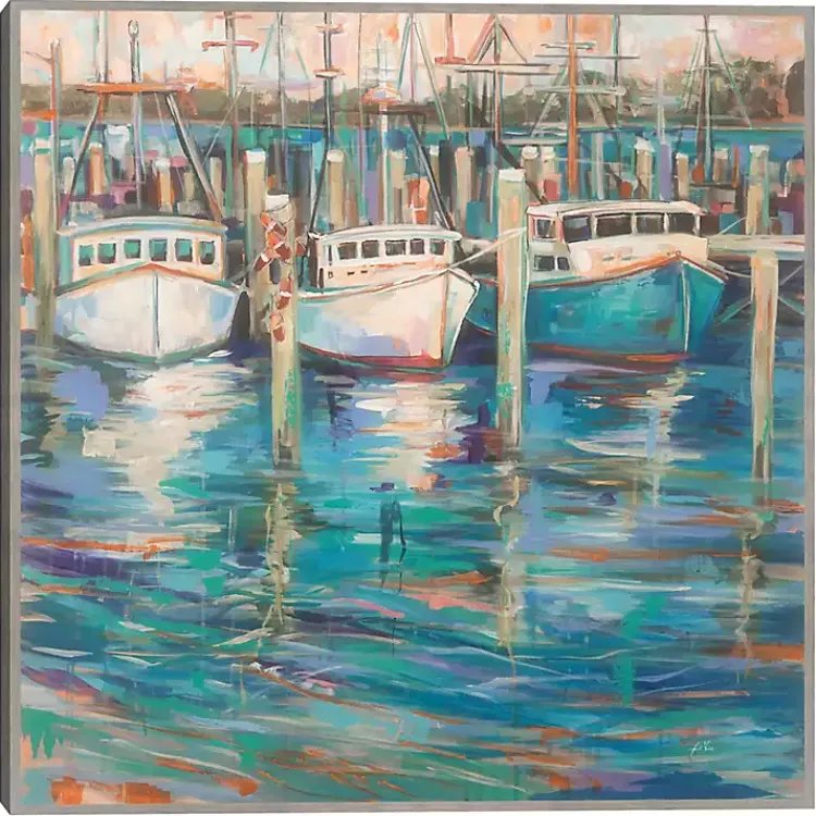 Kirklands Home Canvas Art|Trio Light Framed Canvas Art Print