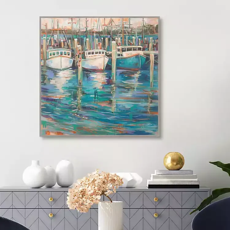 Kirklands Home Canvas Art|Trio Light Framed Canvas Art Print