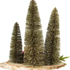 Trio of Bottle Brush Trees Christmas Decoration Christmas Decorations