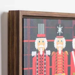 Sale Triple Nutcrackers Plaid Wall Plaque Christmas Art & Wall Decor