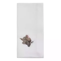 Kirklands Home Table Linens|Turkey Embroidered 4-pc. Harvest Napkin Set