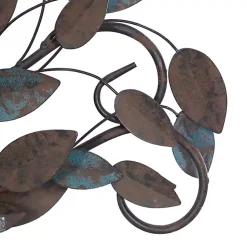 Kirklands Home Wall Plaques|Turquoise Bronze Distressed Iron Vine Wall Plaque Brown