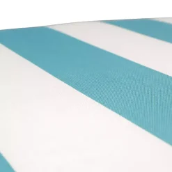 Kirklands Home Outdoor Cushions & Pillows|Turquoise Cabana Stripes Outoor Chaise Cushion