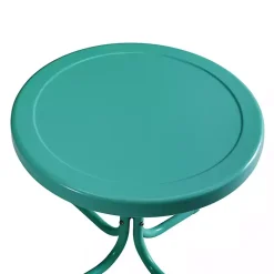 Kirklands Home Outdoor Tables|Turquoise Metal Outdoor Side Table Blue