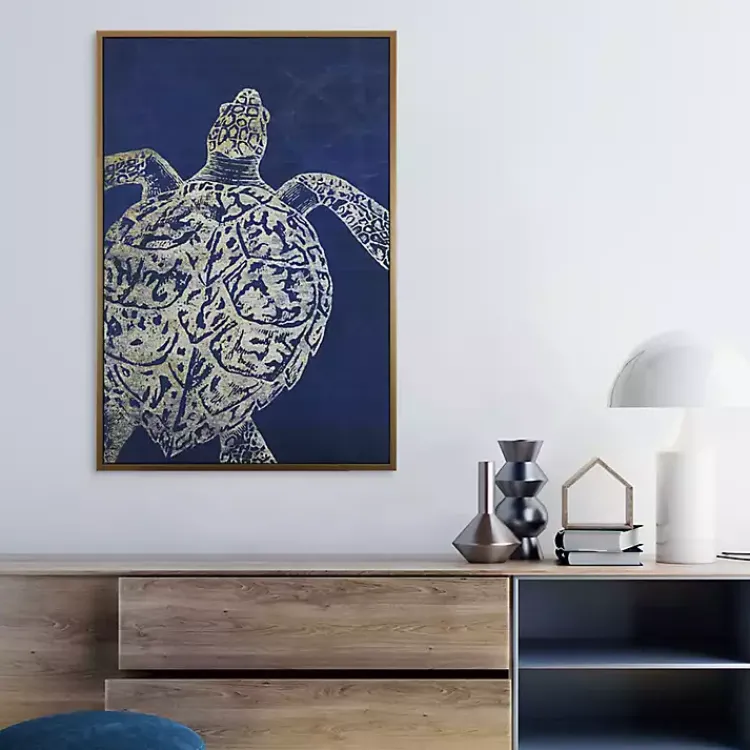 Kirklands Home Framed Art|Turtle Sea Creature Framed Art Print