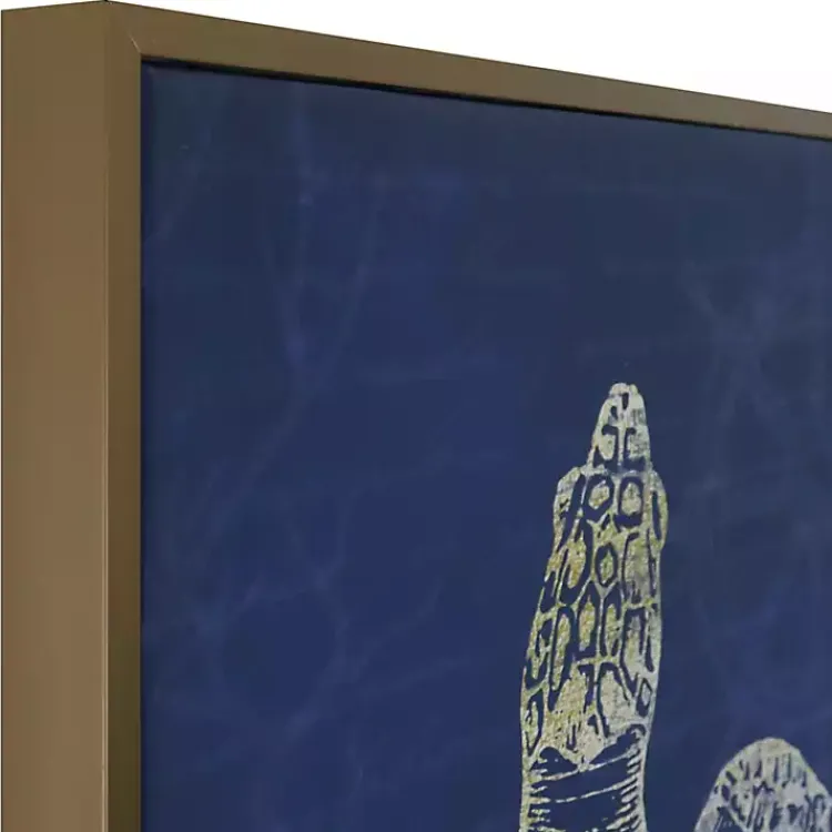 Kirklands Home Framed Art|Turtle Sea Creature Framed Art Print