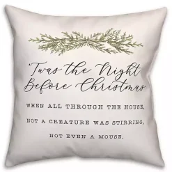 Outlet Twas the Night Before Christmas Pillow Pillows