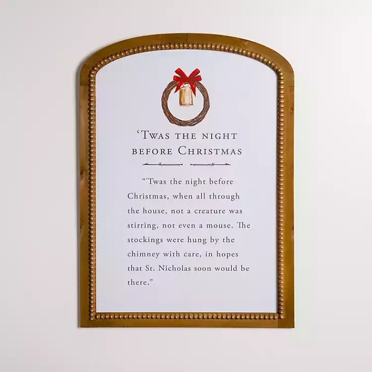 Best Twas the Night Before Christmas Wall Plaque Christmas Art & Wall Decor