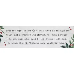 New Twas the Night Before Christmas Wall Plaque Christmas Art & Wall Decor