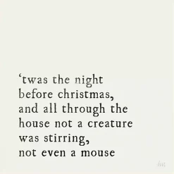 Outlet Twas the Night Gold Framed Canvas Art Print Christmas Art & Wall Decor