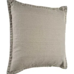 Outlet Twine Embroidered Edge Pillow, 24 in. Pillows