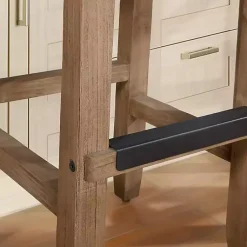 Kirklands Home Bar Stools & Counter Height Stools|Twisted Seagrass and Wood Counter Stools, Set of 2 Tan