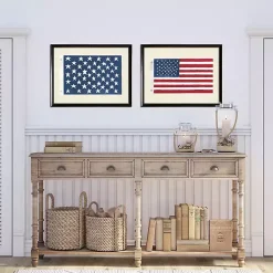 Kirklands Home Framed Art|Two Flags Framed Art Prints, Set of 2