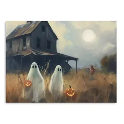 Outlet Two Ghost Friends Canvas Art Print, 32x24 in. Halloween