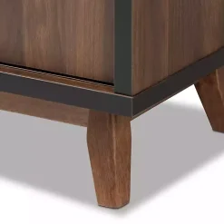 Kirklands Home Cabinets & Sideboards|Two Tone Walnut Wood Wine Storage Cabinet