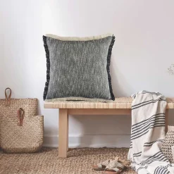 New Two-Tone Navy Woven Accent Pillow Pillows