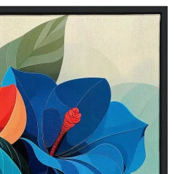 Kirklands Home Canvas Art|Ultra Violet Blooms I Framed Canvas Art Print