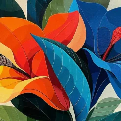 Kirklands Home Canvas Art|Ultra Violet Blooms I Framed Canvas Art Print