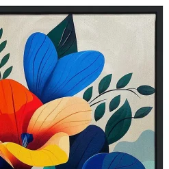 Kirklands Home Canvas Art|Ultra Violet Blooms II Framed Canvas Art Print