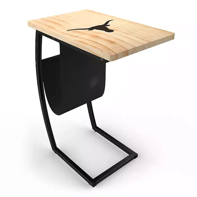 Kirklands Home Accent & End Tables|University of Texas Wood C-Table Tan