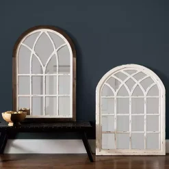 Kirklands Home Decorative Mirrors|Vail Two-Tone Arch Wall Mirror