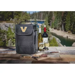 Kirklands Home Barware|Vanderbilt Commodores Wine & Cheese Tote Black