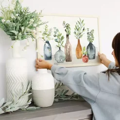 Kirklands Home Framed Art|Vases with Greenery Framed Art Print