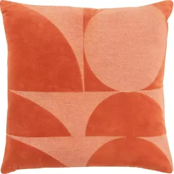 Outlet Velvet Monochrome Shapes Throw Pillow Pillows